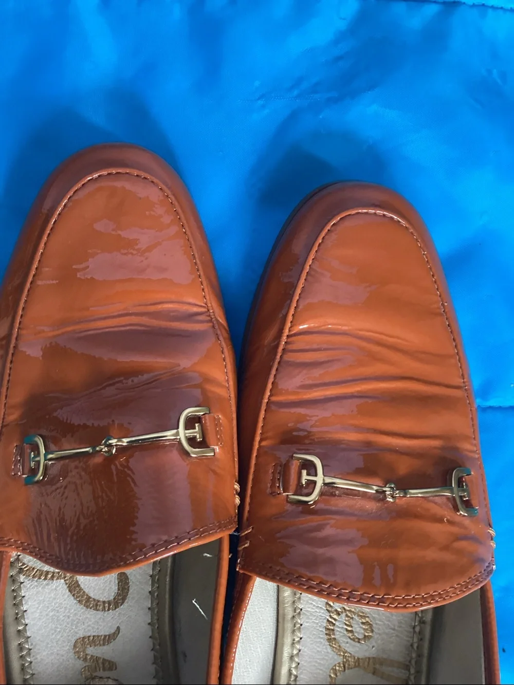 Sam Edelman Loraine Horsebit patent leather loafers